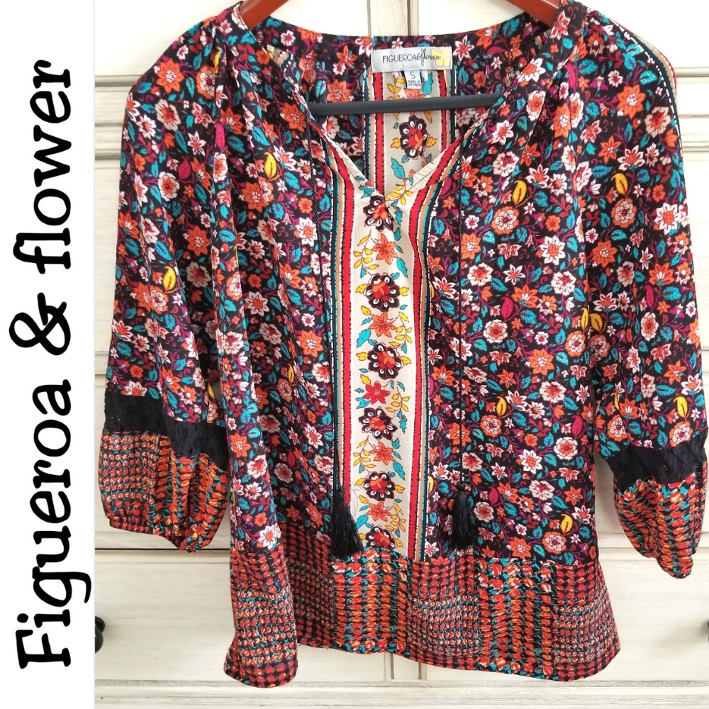 Colorful Blouse ll Figueroa & flower